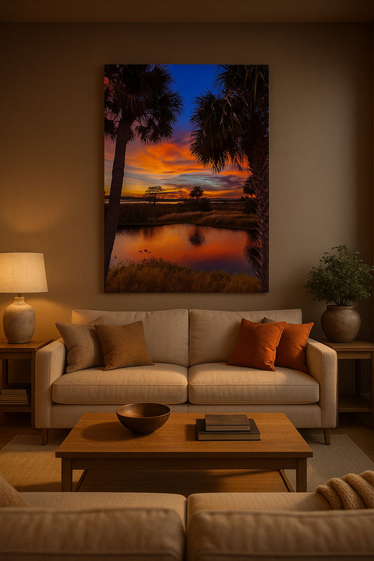 "Sunset at Christmas" - Landscapes Art