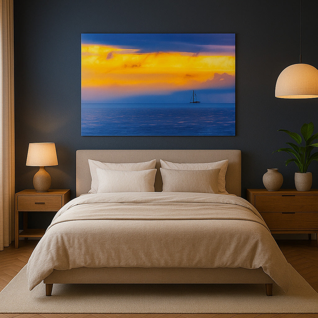 "The next adventure (Sail Boat #2)" - Landscape Art