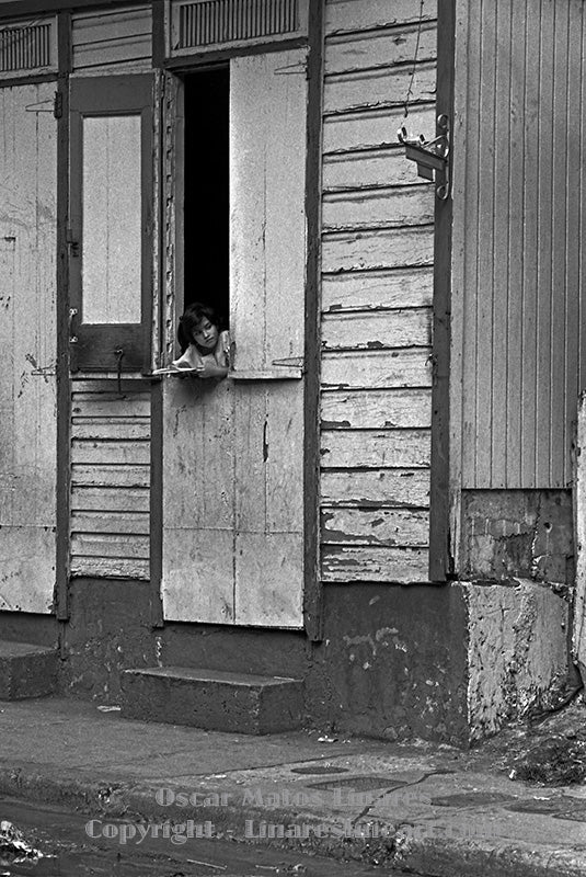 "Girl in the Window" - Street Photography