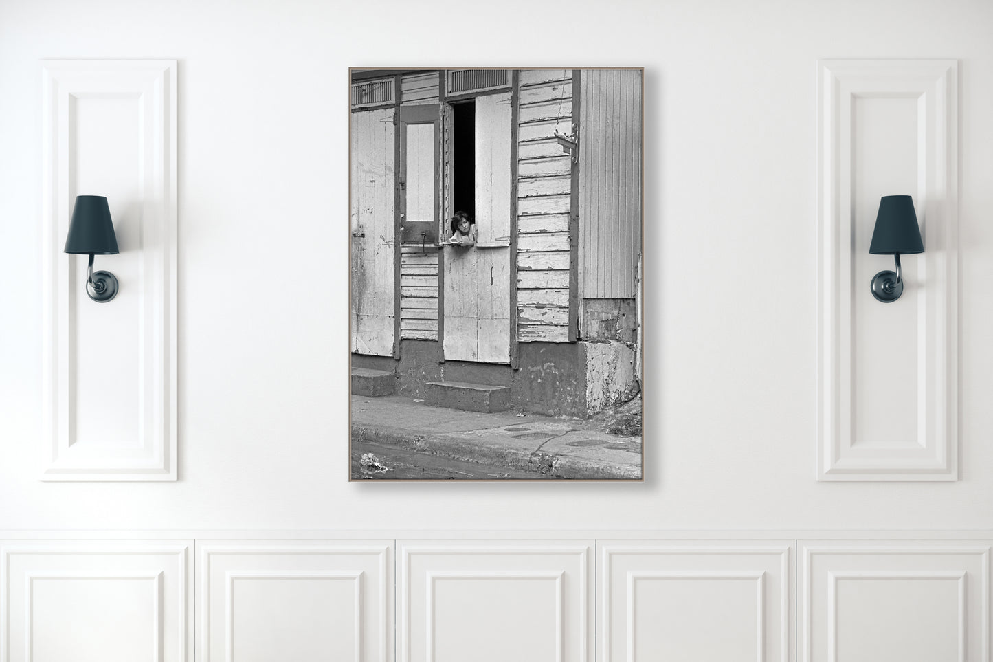 "Girl in the Window" - Street Photography