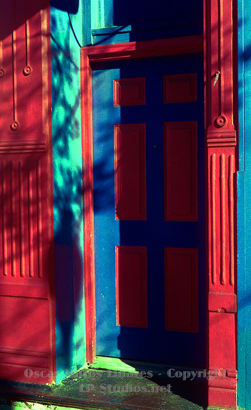 "Red and Blue Door" - Architecture Art