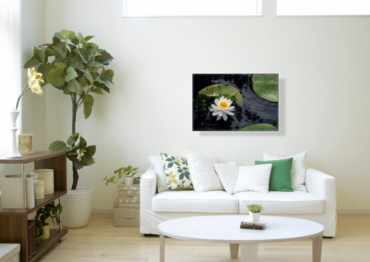 "White Water Lily at Humboldt Park" - Botanical Art