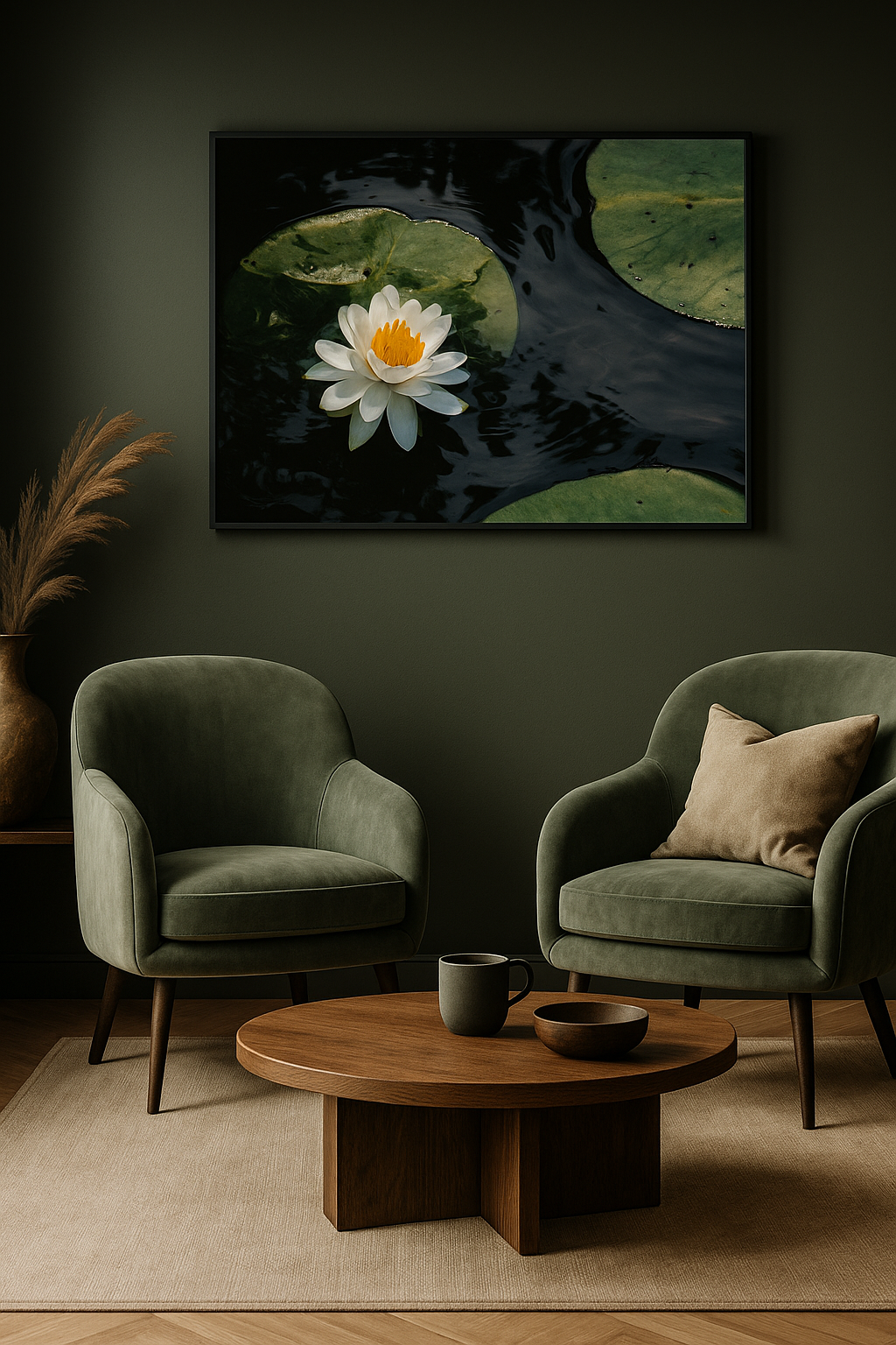 "White Water Lily at Humboldt Park" - Botanical Art