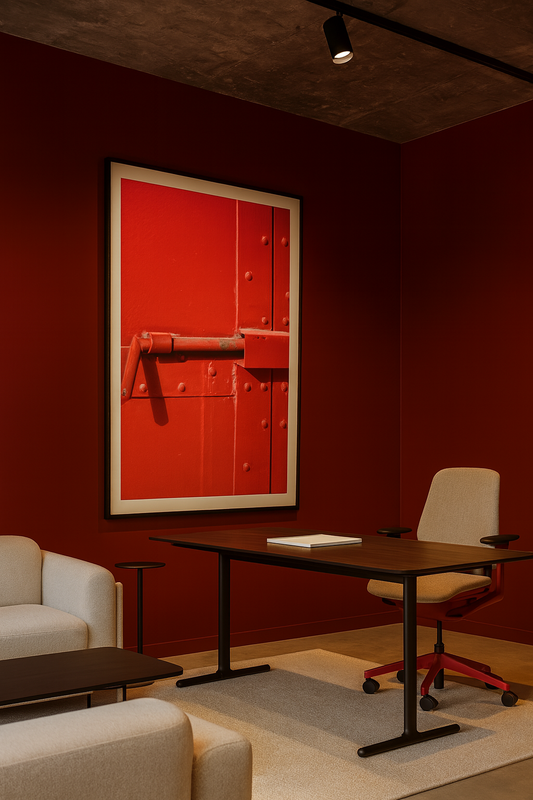 "Red Door" - Minimalist Art
