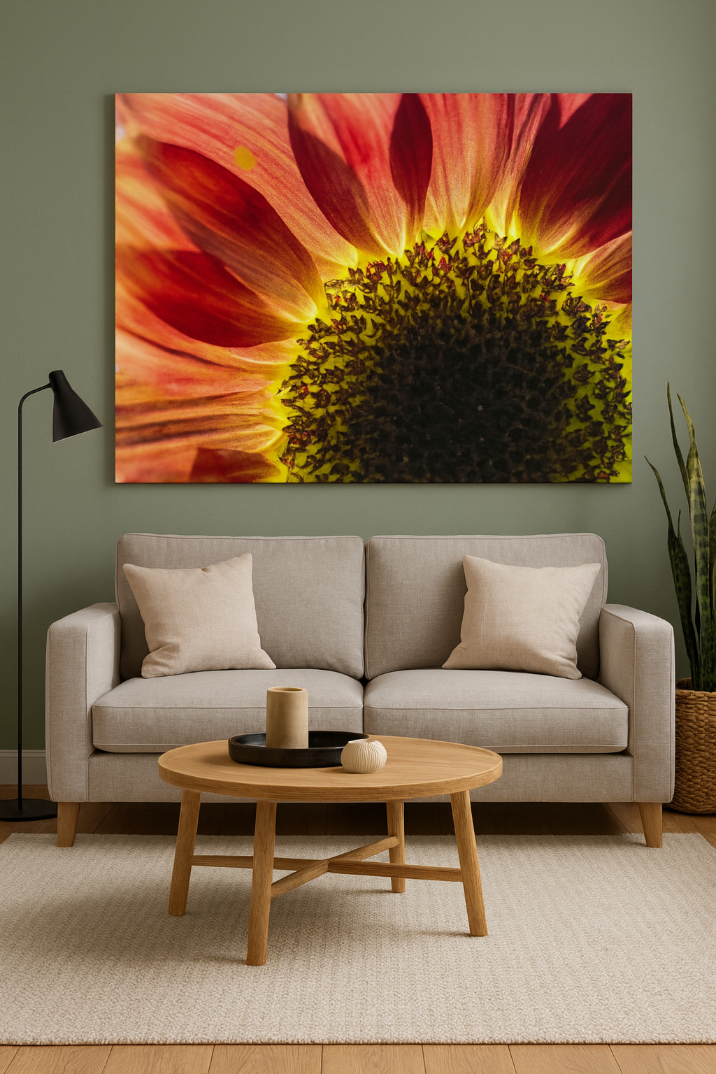 "Red Sunflower" - Botanical Art