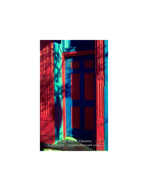 "Red and Blue Door" - Architecture Art