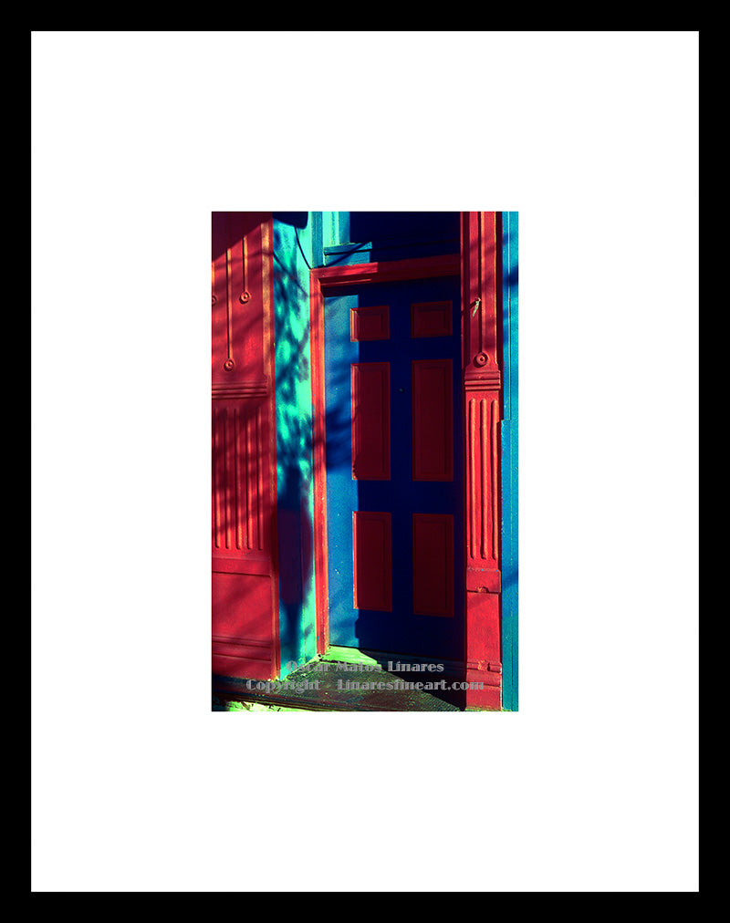 "Red and Blue Door" - Architecture Art